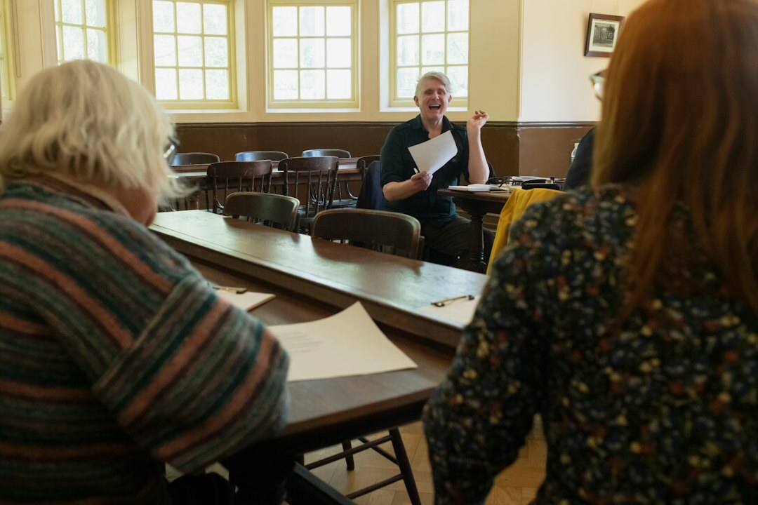 group discussion in workshop